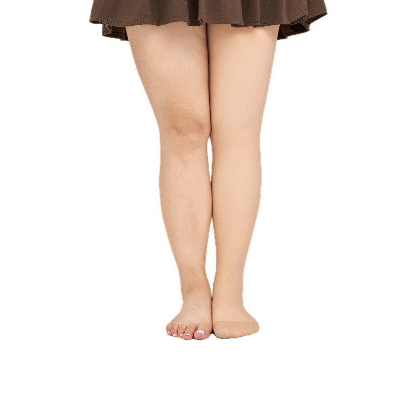 빅사이즈 여성 기모 착시 스타킹 65~95kg 도톰한 보온 압박 팬티스타킹