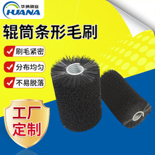 机械清理打磨尼龙刷 pp材质柱形辊筒条形毛刷 设备五金除尘尼龙刷