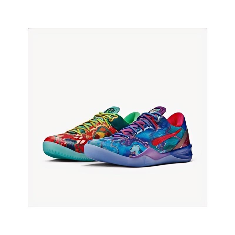 莆田跨境 Kobe 8 What The科比8 鸳鸯蓝橙男子低帮篮球鞋HM96-9|undefined