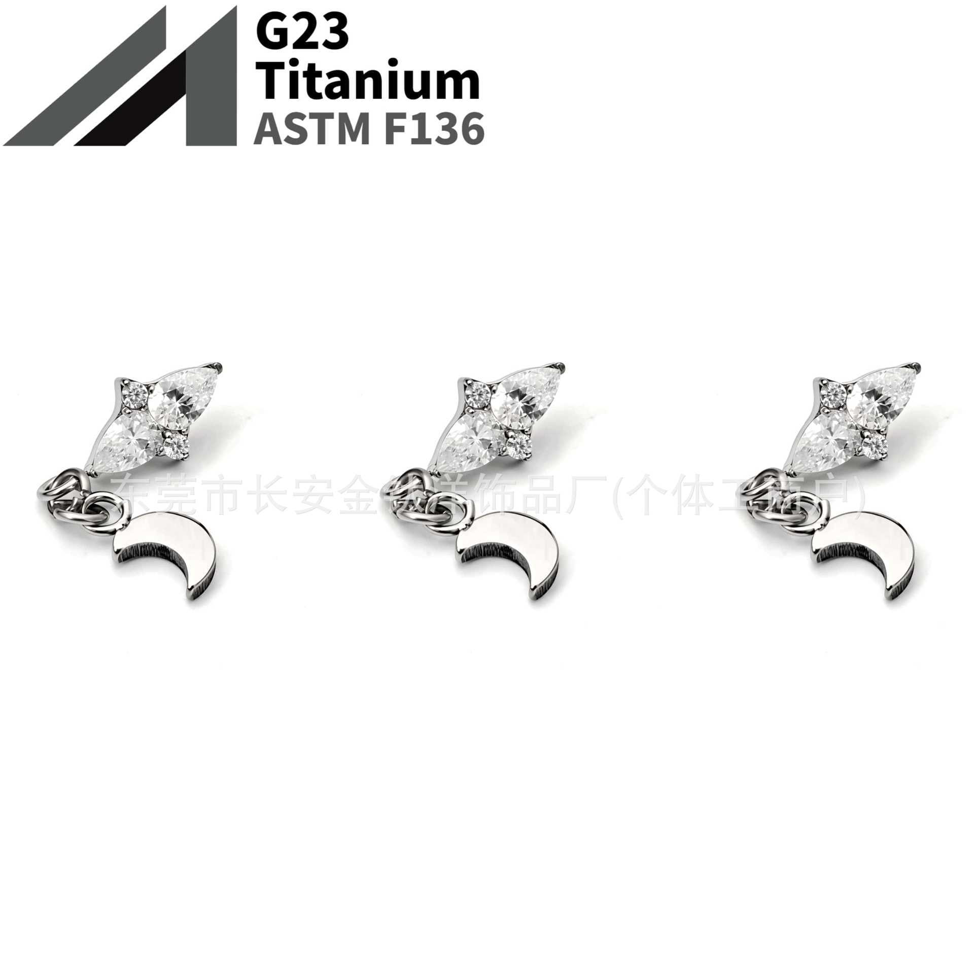 16G labret stud size and finish detail