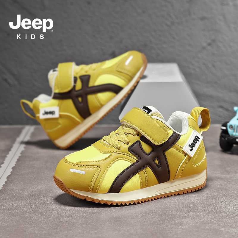 Jeep童鞋男童防滑运动鞋秋季时尚百搭休闲板鞋2025新款软底跑步鞋|undefined