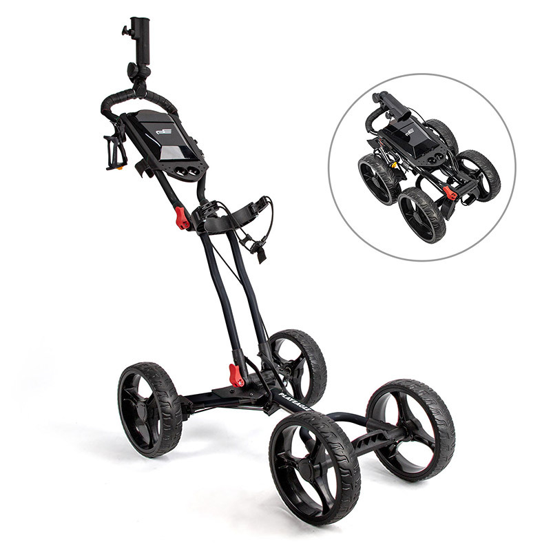 El modelo más vendido en el extranjero, carrito de golf PLAYEAGLE, carrito de cuatro ruedas, plegable, hecho de aleación de aluminio.