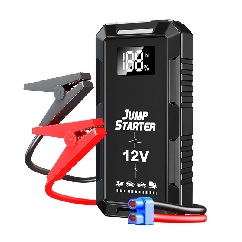 Jump starter 12V 12 000 mAh, 4000A smart‑clip portable power supply