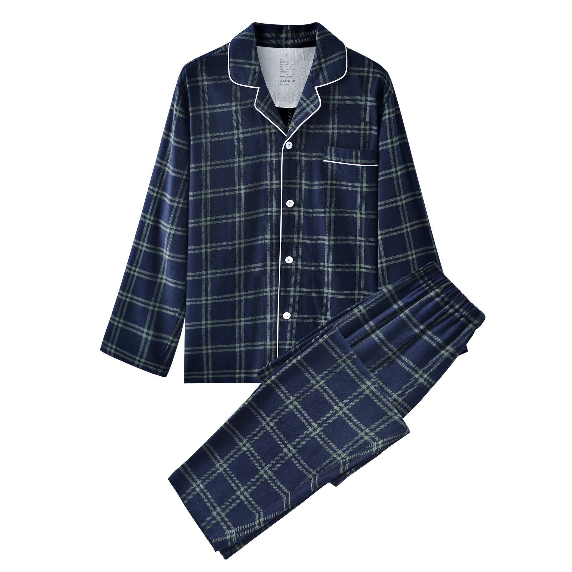 Men's scottish green grid/flannel