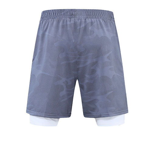 Summer loose and breathable ice silk five-pocket pants, fitness training running sport shorts, ribbed sport shorts, quick-drying