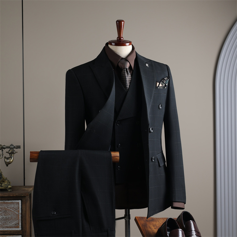 Men's Slim Fit Suits For Wedding Professional Business Formal Casual Work Interview Attire - Versatile Fashionable Suit_voghion.com