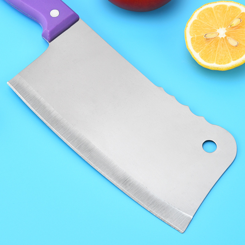 Inventario Yangjiang cuchillo de regalo de asiento de plástico cuchillo de acero inoxidable tijeras de ocho piezas juegos de cocina