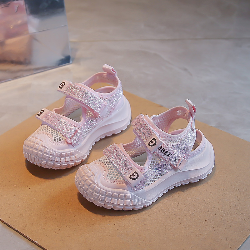 Sandálias de niñas verano 2026 nuevos zapatos de princesa para niños zapatos de malla hueca transpirables zapatos casuales zapatos image 8