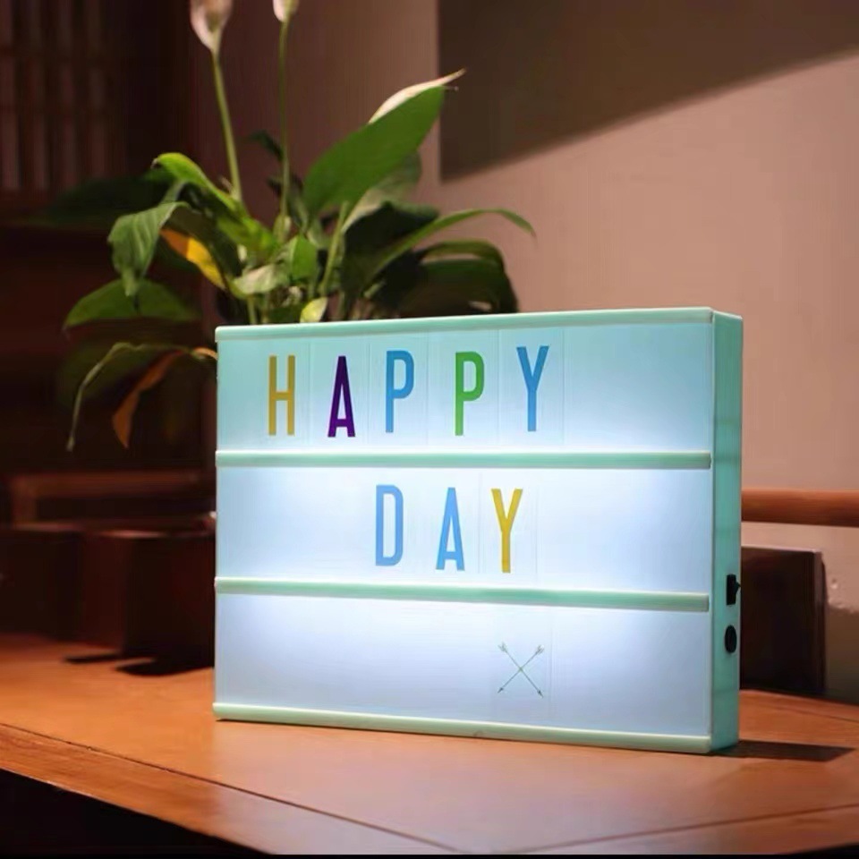 LED 편지 라이트 박스 풍선 생일 축하 파티 영숫자 라이트 박스 크리스마스 할로윈 분위기 장식 빛
