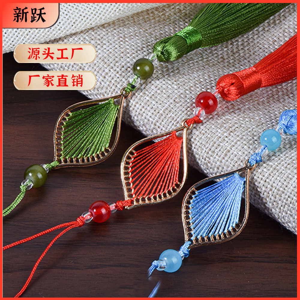 长款13CM金枝玉叶流苏穗子 挂件中国风吊穗古装压襟挂饰批发