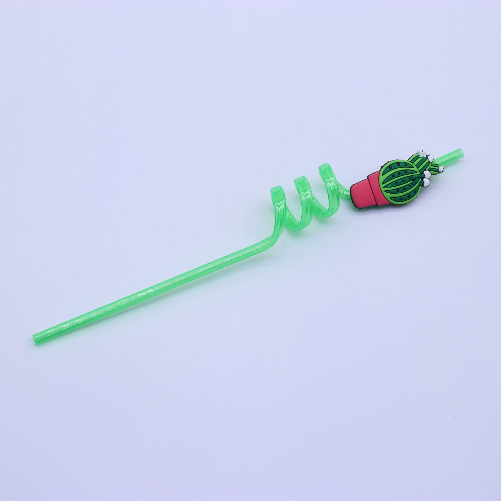 Plastic cartoon cute straw PVC, cactus