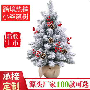 2025 New Cross-Border Hot Selling Mini Christmas Tree 50cm 60cm Small Desktop Christmas Tree Package