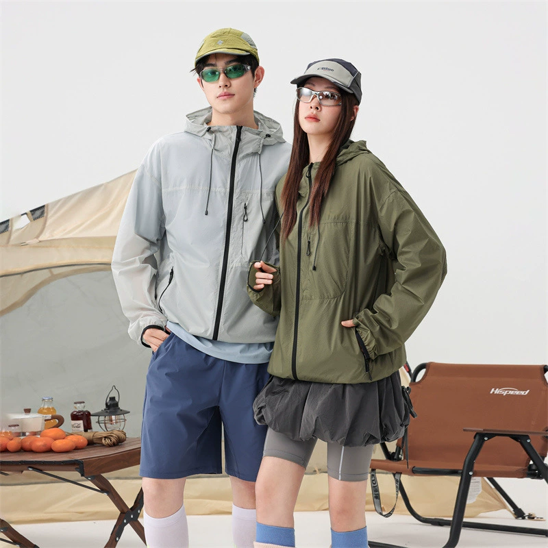 Летняя солнцезащитная одежда для мужчин, легкая дышащая солнцезащитная одежда из ледяного шелка с защитой от ультрафиолета для женщин, солнцезащитная куртка для рыбалки на открытом воздухе