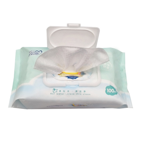 80-pack large package of baby wipes, special wet wipes for baby's hands and mouth, disposable cleaning wet wipes, dropshipping