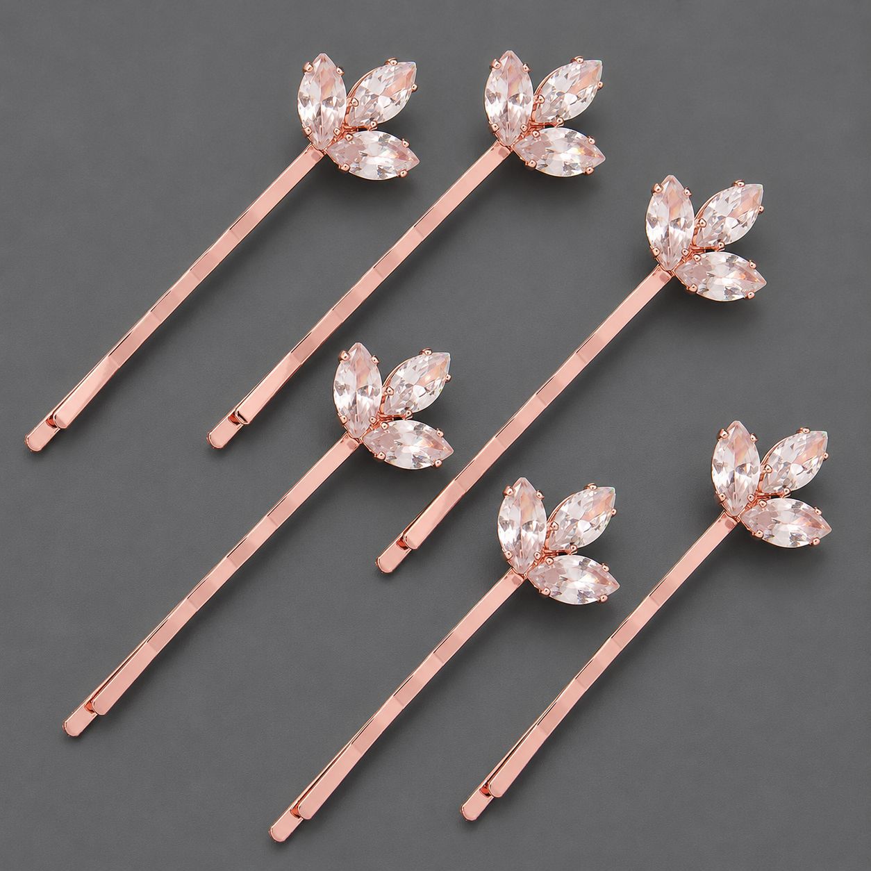 Horquilla de zirconio de lujo ligero europeo y americano con incrustaciones de diamantes, pinza de pelo de alta gama para mujer, suministro mayorista transfronterizo directo de fábrica.