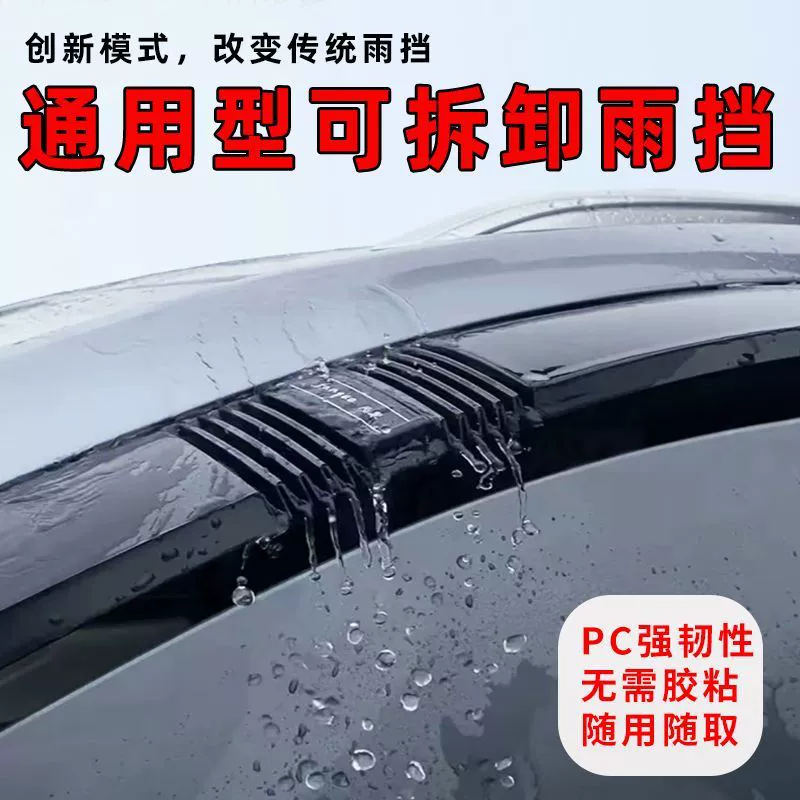 Removable universal waterproof glass umbrella, increased thickness