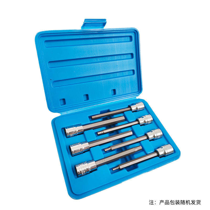3/8 Destornillador hexagonal manga traje flor hexagonal destornillador cabeza alargada 12 ángulo de presión destornillador pullover hexagonal socket Set