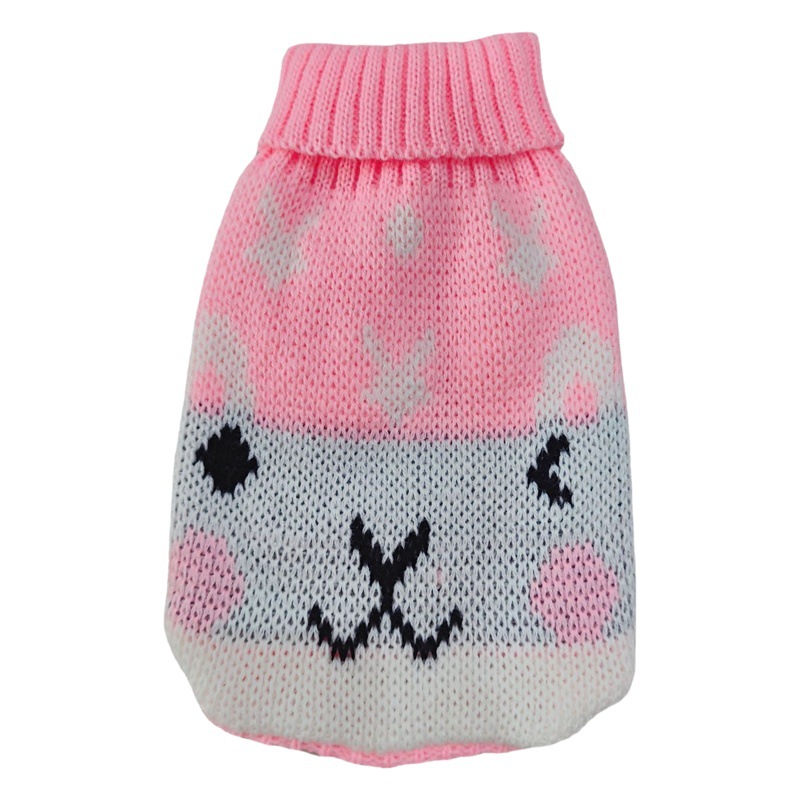 Ropa para mascotas multi-color de lana de punto ropa de gato de dos piernas de solapa caliente casual mascota suéter de una sola pieza de entrega
