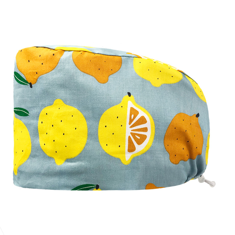 Pareja de dibujos animados lindo impreso puro algodón oral belleza médico tapa de trabajo tapa quirúrgica tapa de la enfermera de la sala de operaciones femenina