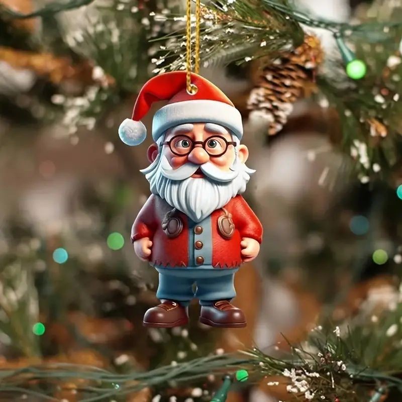 Transfronterizos Amazon nuevos productos de Navidad creativos colgantes planos para el hogar mochila decoraciones de fiesta