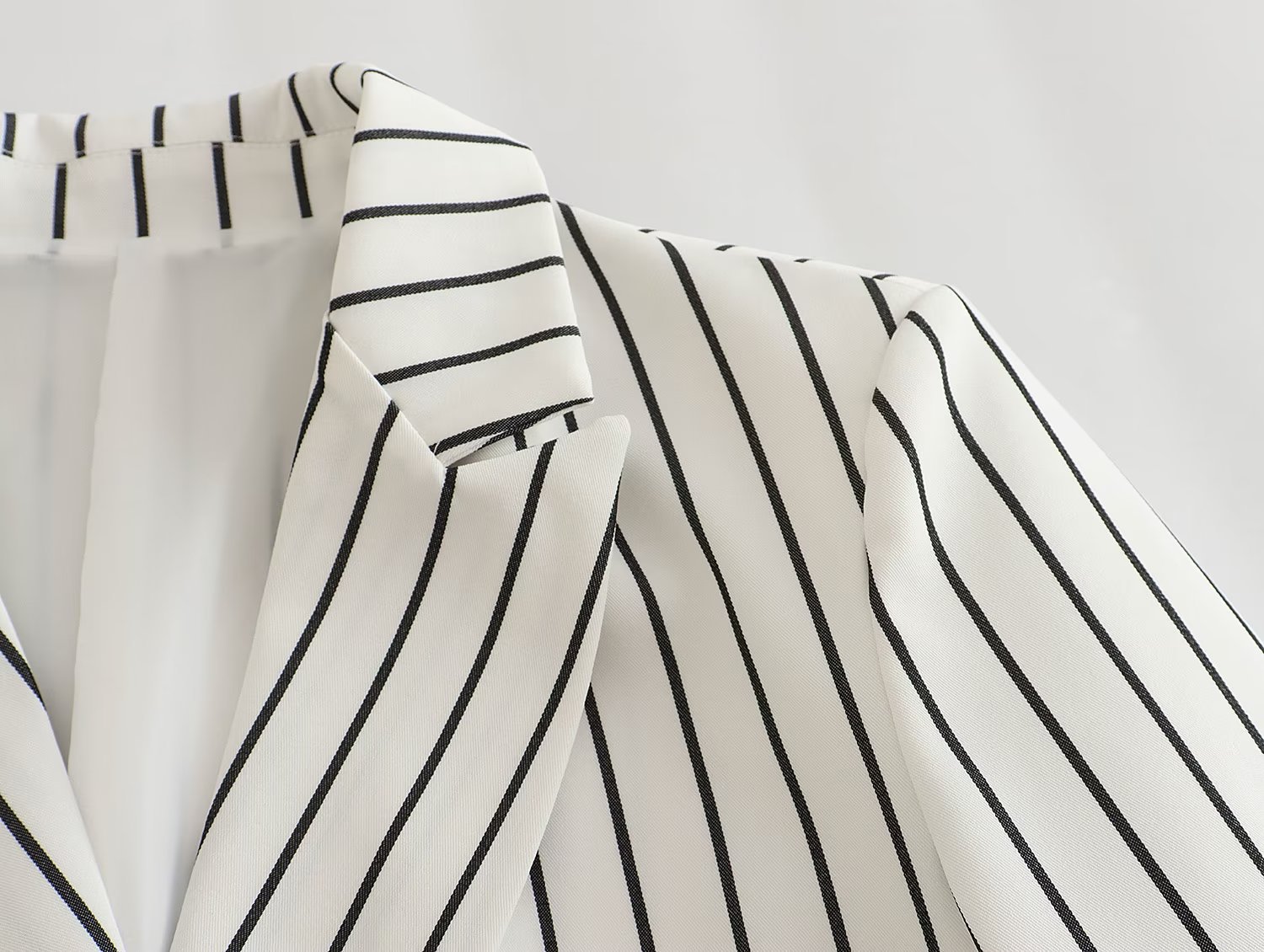 GraceChic, set di pantaloni larghi a gamba larga con tasche doppiopetto a righe da donna, primavera europea e americana_voghion.com