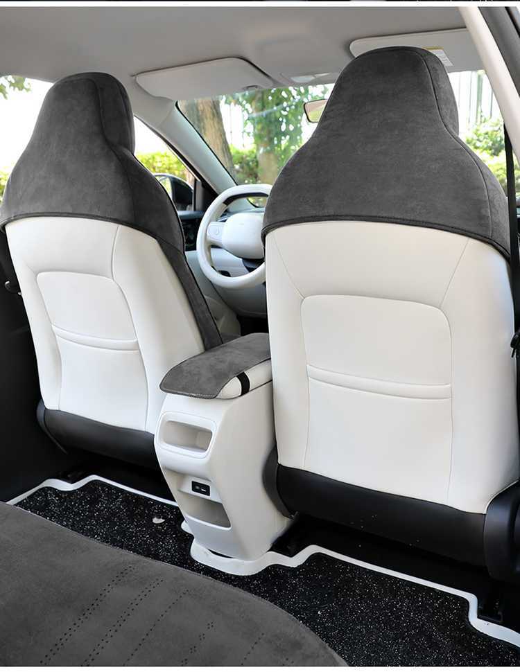 Suitable for Geely Star Wish Special Car Seat Cushions for All Seasons, Semi-Enclosed Suede Saddle Cushions, Interior Seat Covers