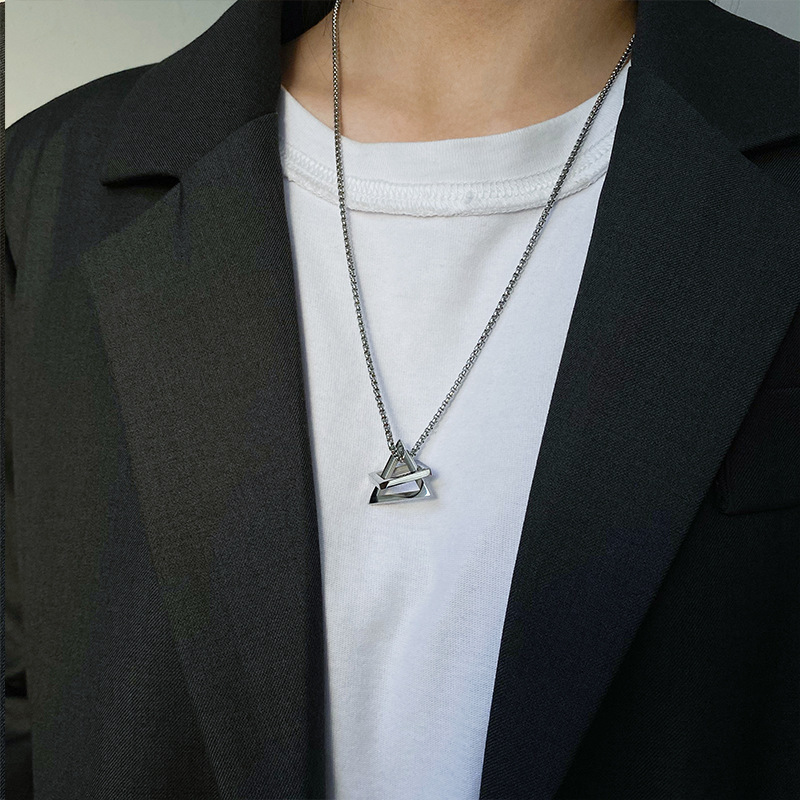 Fashion Heart Shape Titanium Steel Plating Necklace 1 Piece