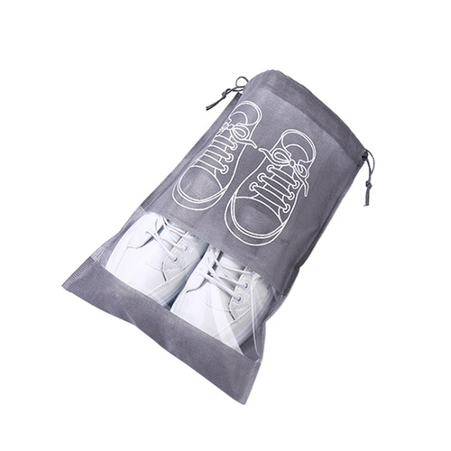 Shoe storage bag, dust-proof and moisture-proof drawstring pocket, student dormitory organizing shoe bag, travel ziplock bag