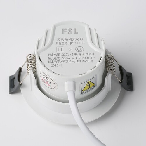 FSL Foshan Lighting LED spotlights ceiling lights for clothing stores thick aluminum material embedded living room hole background wall spotlights
