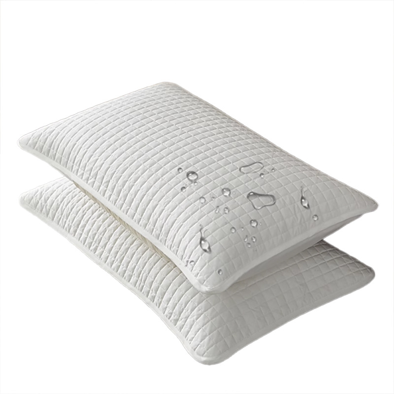 Funda de almohada de algodón, capa protectora de núcleo de almohada, un par de piezas, anti-tabique de aceite para la cabeza, núcleo de almohada sucio, funda protectora de almohada, anti-sudor