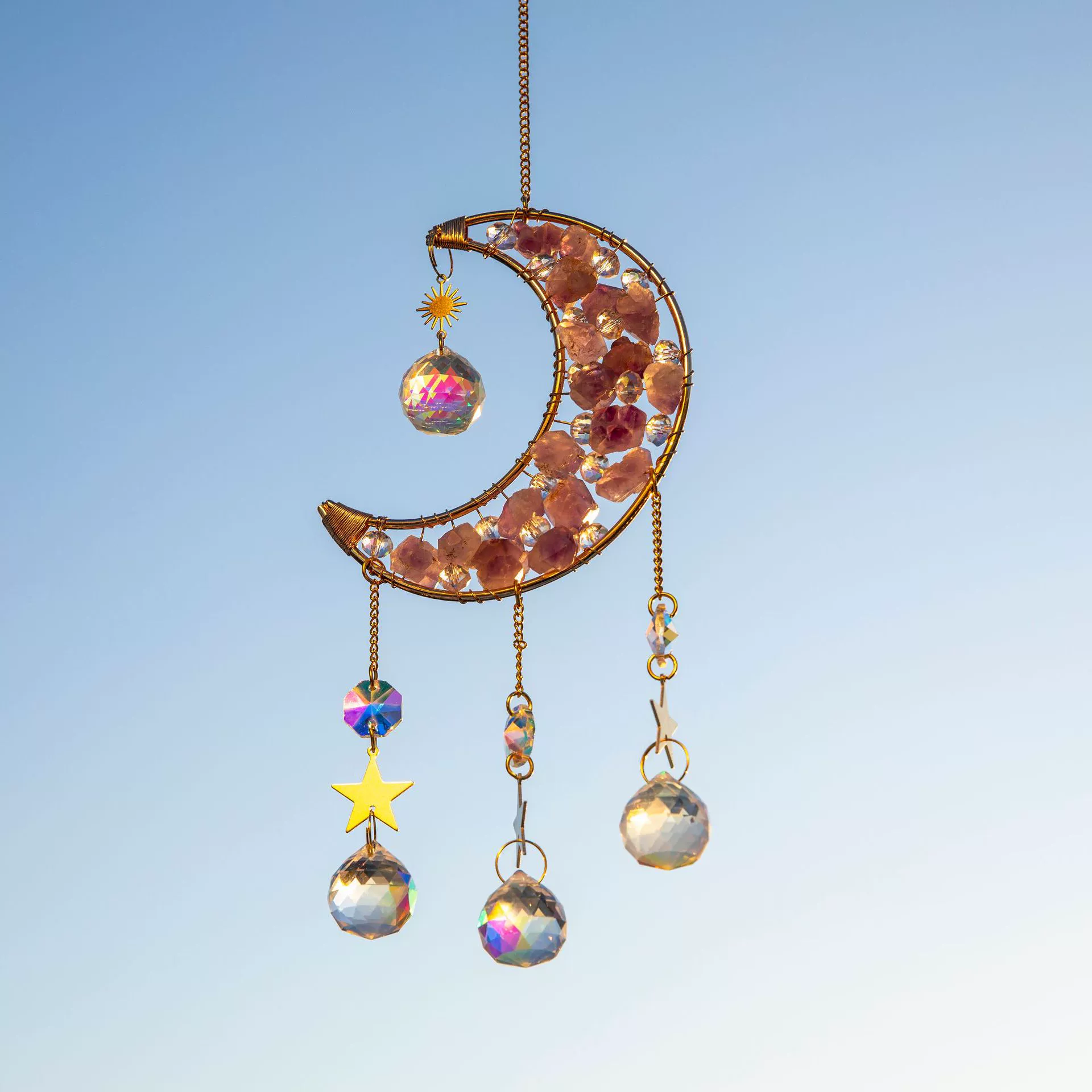 Beach Moon Crystal Pendant Artificial Decorations display picture 3