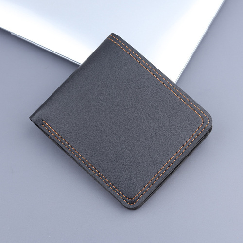 Horizontal wallet wholesale men's fashion short pocket small wallet dollar bag cross-border e-commerce men's wallet male style