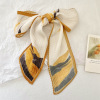 Retro Hair band Versatile Ribbon Silk like Strip Silk scarf decorate Occupation Scarf goods in stock