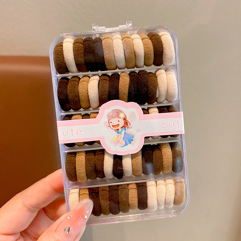 Banda de goma para niños bebé durable banda de pelo lindo lazo anillo de toalla de pelo no hace daño cuerda de pelo elástica buena cuerda de la cabeza