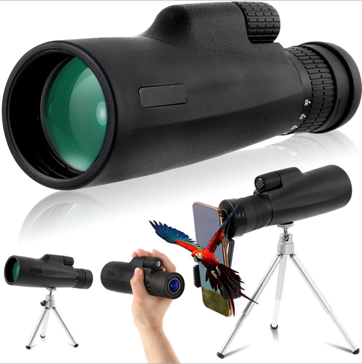 户外单筒防雨望远镜10-30*50全光学大高倍FMC镀膜显微镜稳广角