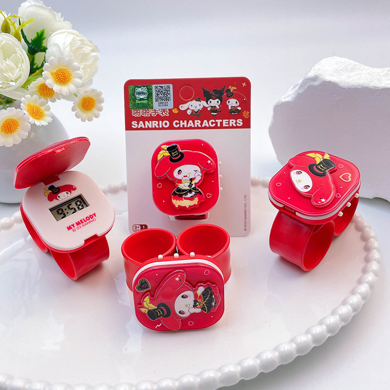 Sanrio Genuine Authorized Kidsren's Bracelet Watch for Boys and Girls, the Same Style, Cute and High-End Cartoon Cute Snap Ring