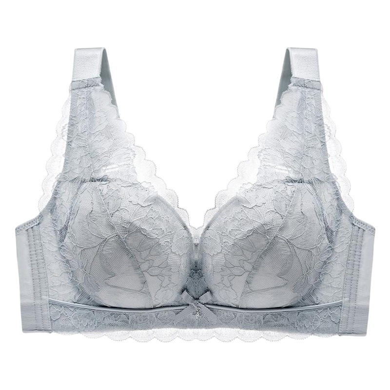 Nuevo pecho grande pequeño sujetador fino push-up pecho ajustable más tamaño ropa interior de las mujeres gordito chica anti-flacidez sujetador