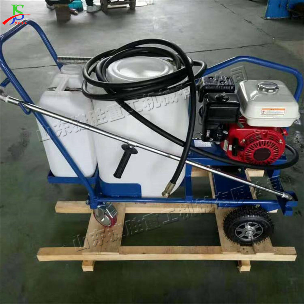 pequeño distribuidor de asfalto empujado a mano distribuidor de mantenimiento de pavimento envejecido reparador de asfalto