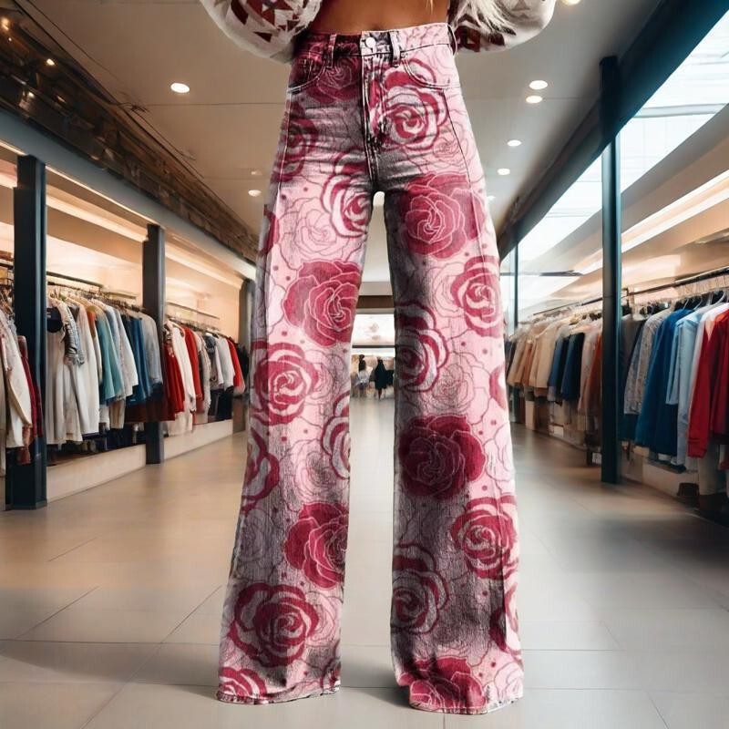 2025 Hot-Selling Products: Xiyin Temu Aliexpress Ebay European and American Foreign Trade Plus-Size Women's Casual Pants Thin Jeans