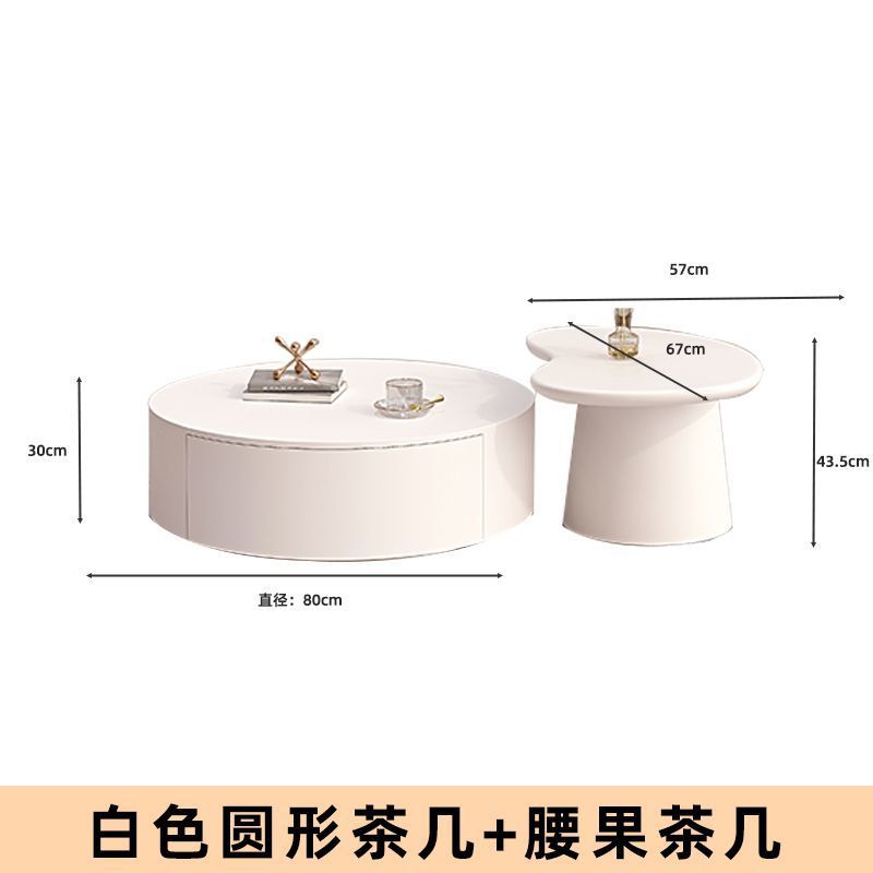 Mesa de té de madera sólida, gabinete de televisión combinado, sala de estar, gabinete de televisión doméstico, mesa de té de lujo ligera y alta calidad