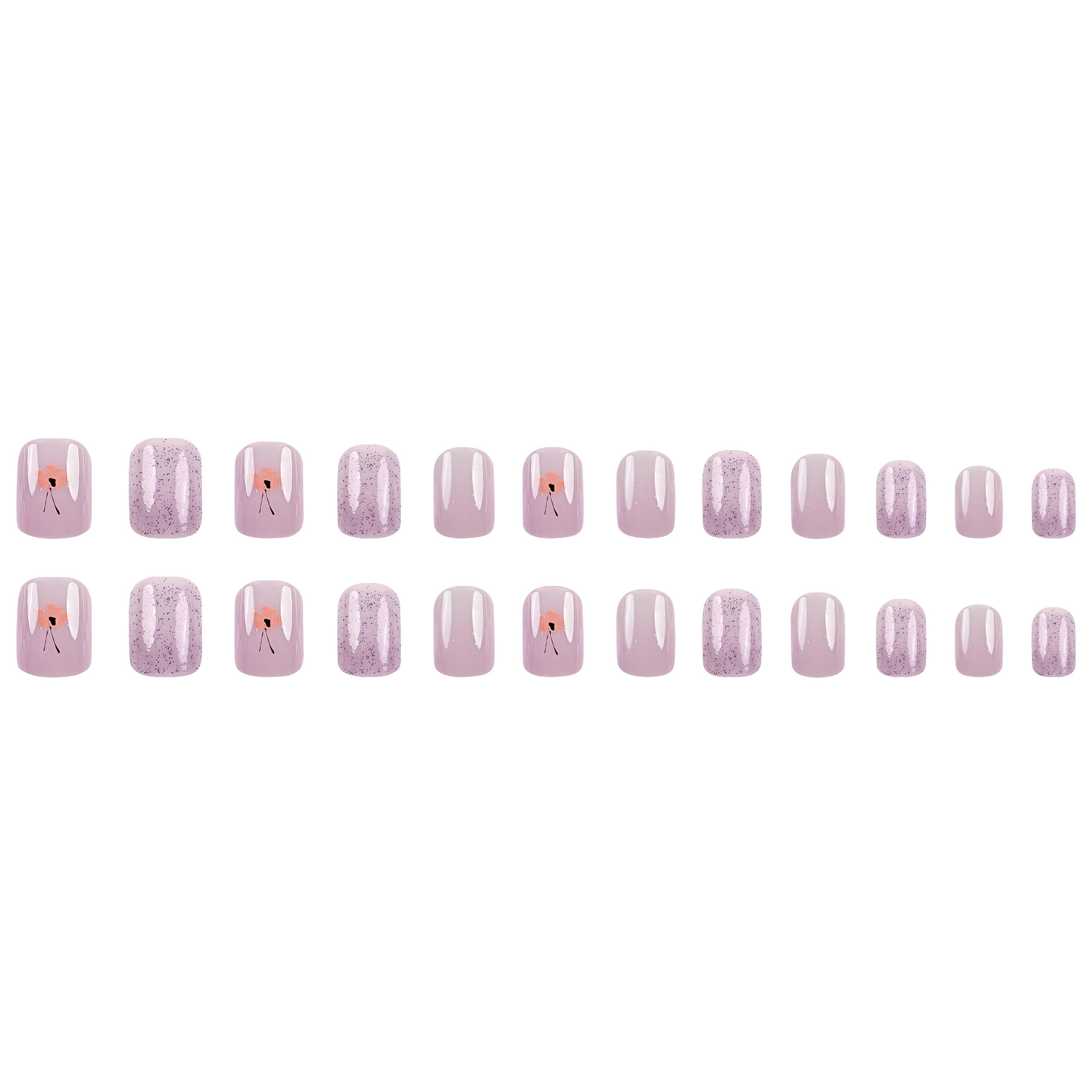 Ventas calientes transfronterizas frescas de vestir decoración de uñas brillante y elegante manicure ambiente elegante parche de uñas de moda