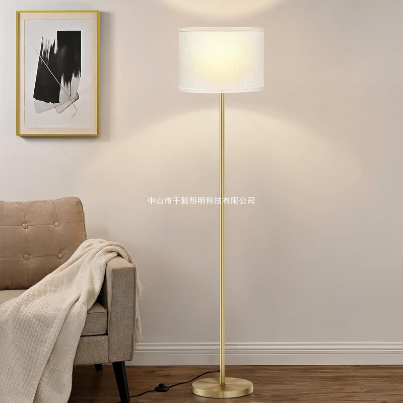 Amazon Cross-Border American Industrial Style Simple Modern Medieval Retro Living Room Bedroom Floor Lamp Zhongshan Factory