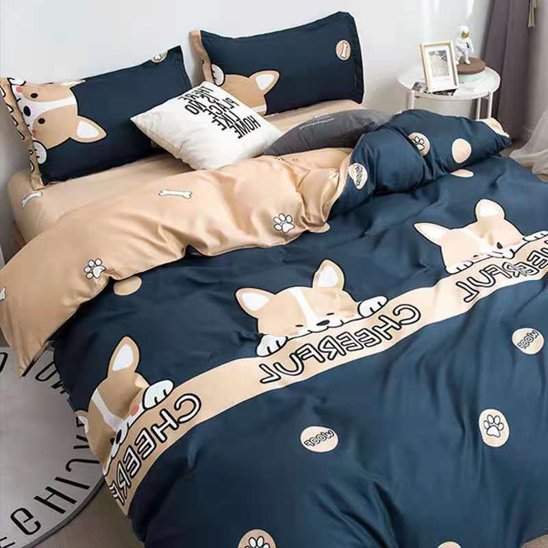 Three-Piece Quilt Cover, Four-Piece Quilt Cover, Single-Piece Student Dormitory Quilt Cover, Optional Single and Double-Piece Quilt Cover, Pillowcase
