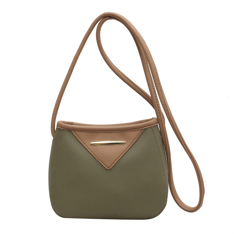 Damentasche neue Herbst vielseitige Umhängetasche mit einer Schulter und kontrastierender Schwiegermutter-Beuteltasche_voghion.com