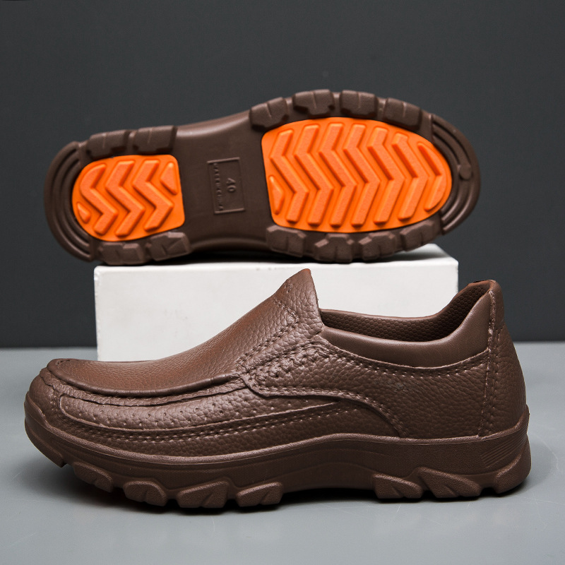 Men's EVA With Non-Slip Wear-Resistant Soles, Top Quality Casual Slip-On Shoes For Chefs, Restaurant Staff, And Cleaning Workers_voghion.com