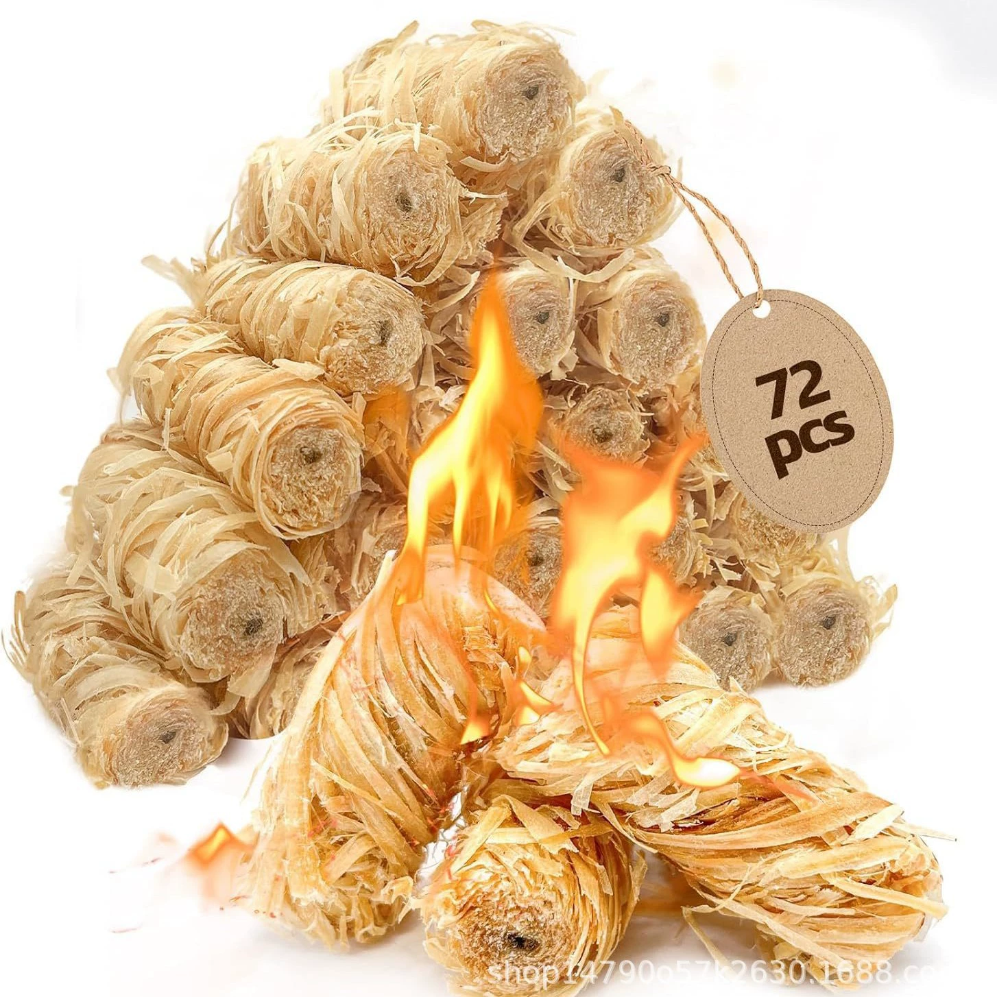 Трансграничная заводская сосновая шелковая восковая деревянная палочка для запала, рулон для кемпинга, барбекю, камина, помощь в сжигании, запал для быстрого зажигания, предотвращение