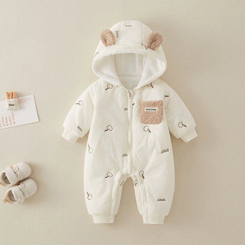 Children's demi-season quilted winter keep warm overall for new born for men and women girl's for early age to go out