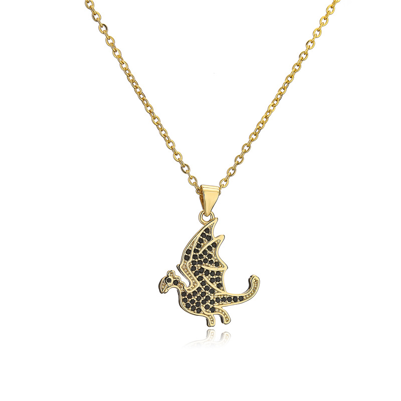 Aogu Cross-Border Supply Hot Sale in Europe and America Hip Hop Culture Dinosaur Series Pendant Real