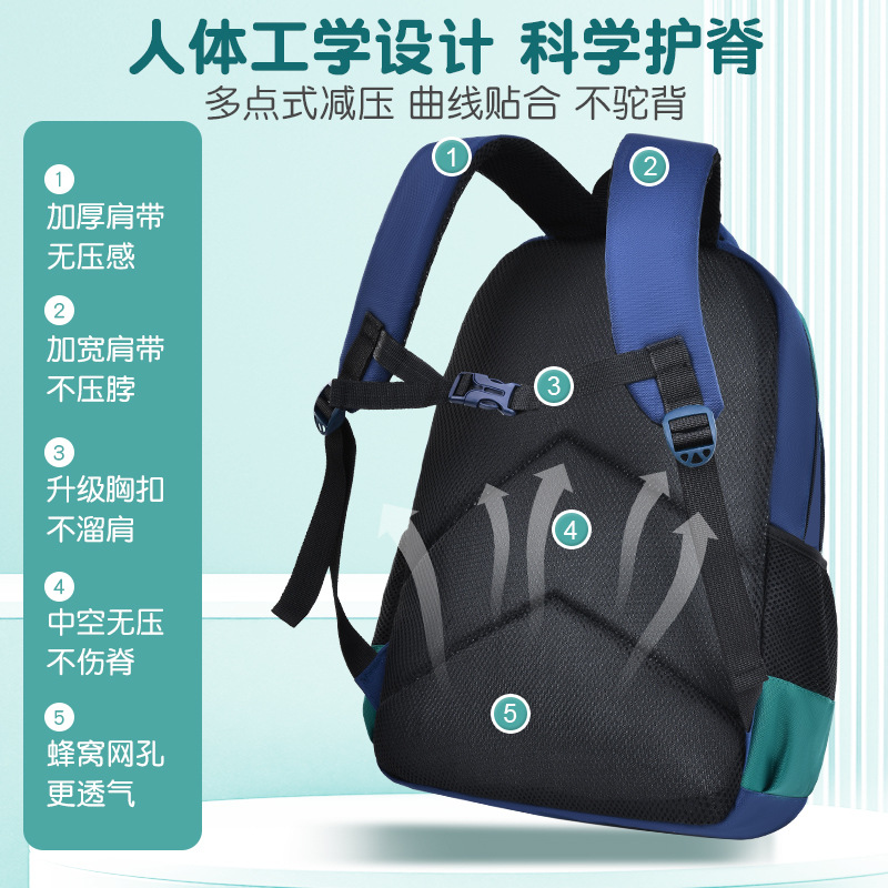 Mochila escolar para niños de grado 1 - 3 para niños y niñas de grado 4 - 6 mochila de hombro a prueba de agua y resistente al desgaste