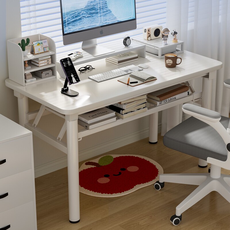 Foldable computer desk for home use, study desk, student writing desk, simple desk, dining table, modern and minimalist design Foldable computer desk for home use, study desk, student writing desk, simple desk, dining table, modern and minimalist design